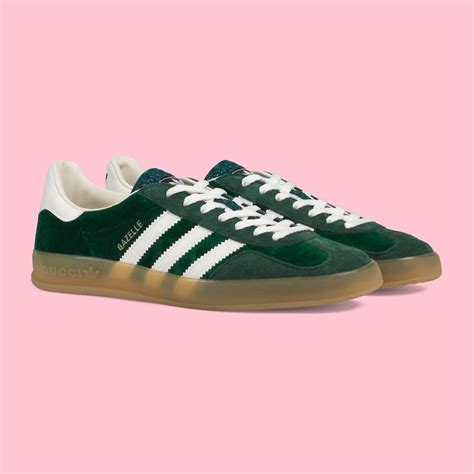 gucci gazelle green sneakers.